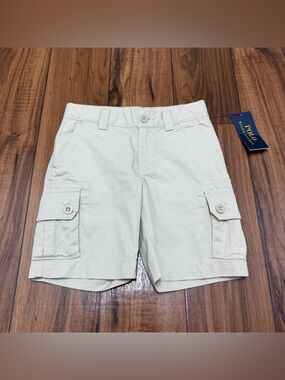 NEW Polo Ralph Lauren Toddler Boy 4T Tan Chino Cargo Shorts